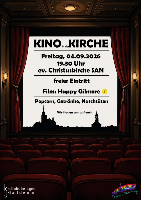 Einladung zum Kino in der Kirche am 04. September 2026