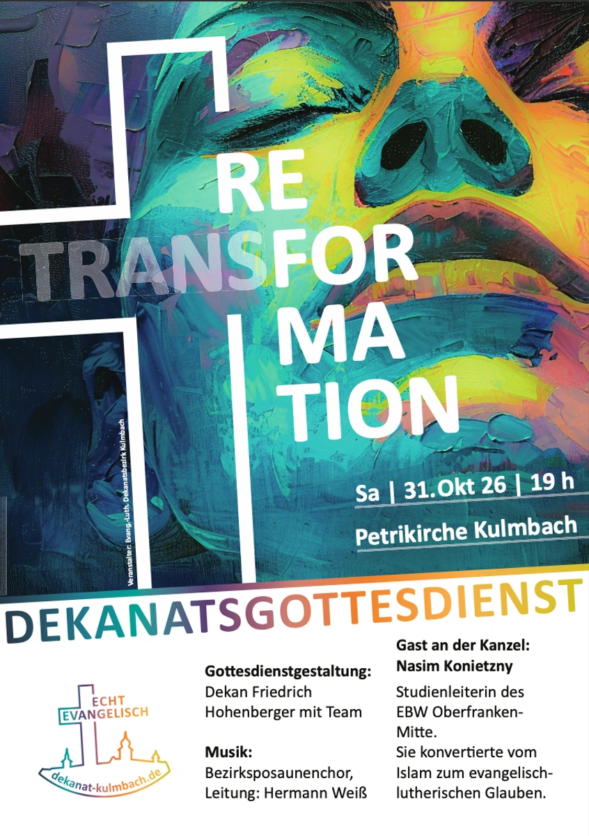 Plakat Reformationsgottesdienst am 31. Oktober 2026