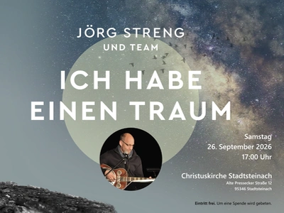 Plakat Konzert Jörg Streng Ich habe einen Traum